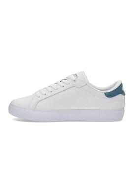 Baskets Lacoste Powercourt blanches en cuir pour homme