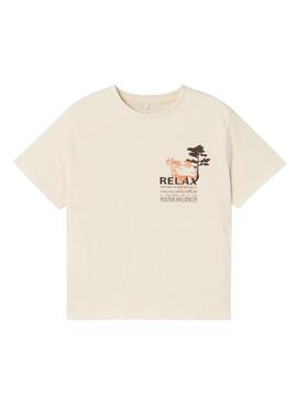 T-shirt Name It Onkel Marron pour garçon