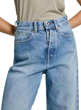 Jean Pepe Jeans Addison bleu pour femme