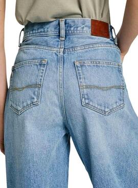 Jean Pepe Jeans Addison bleu pour femme