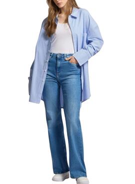Jean Pepe Jeans Flare bleu pour femme