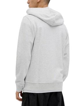 Sweat à capuche Jack and Jones Simon blanc pour homme