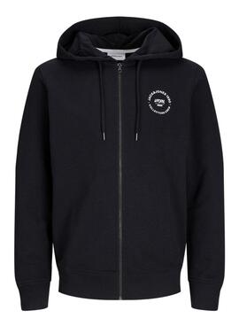 Sudadera Jack and Jones Simon noire pour homme.