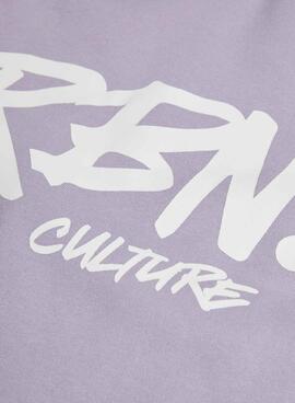 Sweatshirt Jack and Jones Script violet pour homme