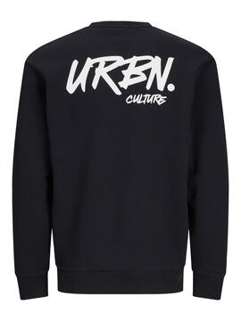 Sweat-shirt Jack and Jones Script noir pour homme