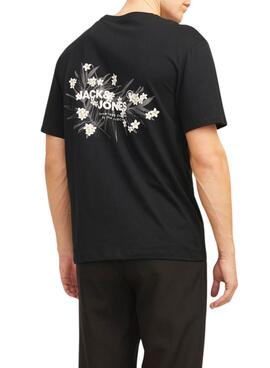 T-shirt Jack and Jones Hawaii noir pour homme