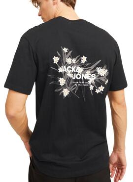 T-shirt Jack and Jones Hawaii noir pour homme