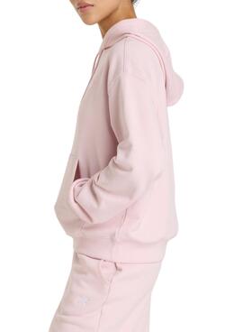 Sweat à capuche New Balance Basic rose pour femme