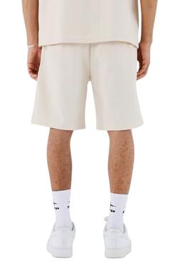 Proyecto Bermuda X Paris en punto beige para hombre.