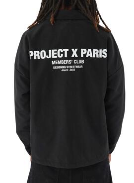 Chemise surchemise Project X Paris Member noire pour homme