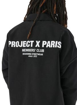 Chemise surchemise Project X Paris Member noire pour homme