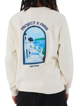 Sweat à capuche Project X Paris Santorini beige pour homme