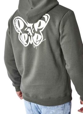 Sweat-shirt Project X Paris Papillon vert pour homme