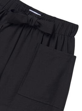 Short Mayoral avec poches noir pour fille