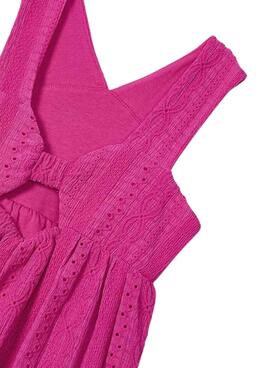 Robe Mayoral rose structurée pour fille