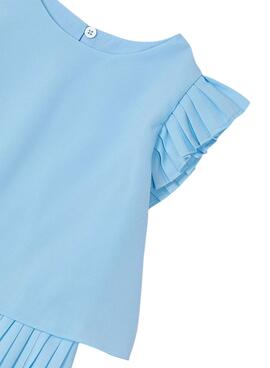 Jupe plissée bleue pour fille de la marque Mayoral