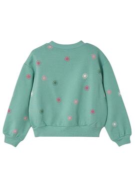 Sweatshirt Mayoral vert fantaisie pour fille