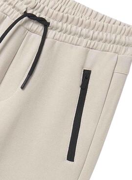 Pantalon de survetement Mayoral beige contrastes enfant