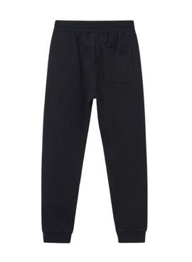 Pantalon de sport basique noir Mayoral pour garçon.
