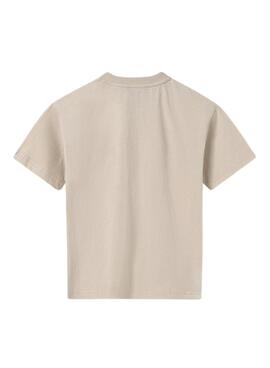 T-shirt Mayoral poche à rabat moutarde pour garçon