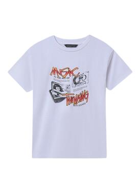 Ensemble de 2 t-shirts Mayoral graffiti noir et blanc pour garçon