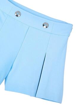Short Mayoral bleu à pince pour fille