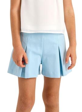 Short Mayoral bleu à pince pour fille