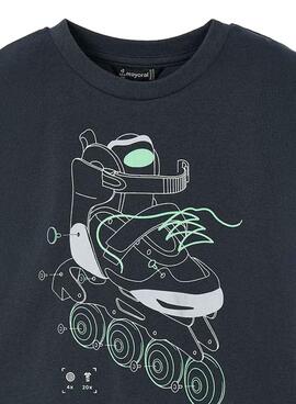 T-shirt Mayoral patin brillant gris pour garçon