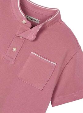 Polo Mayoral col Mao rose pour enfant
