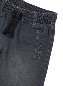 Bermuda Mayoral en jean suave gris para niño