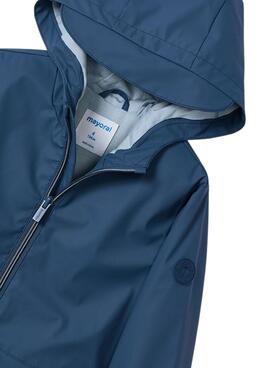 Imperméable à capuche bleu Mayoral pour garçon