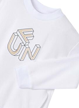 Sweat-shirt Mayoral en relief blanc pour garçon