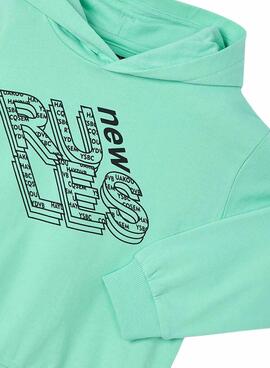 Sweat à capuche Mayoral athletics vert pour garçon