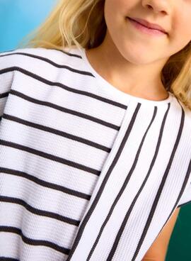 Ensemble de pantalon et chemise à rayures pour fille Mayoral