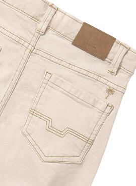 Pantalon en toile de Mayoral beige pour garcon