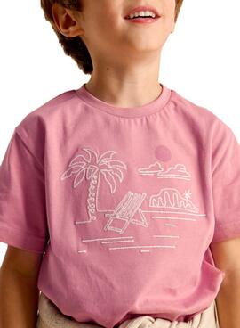 Maillot de plage brodé Mayoral pour garçon.