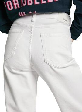 Jean Pepe Jeans Robyn blanc pour femme