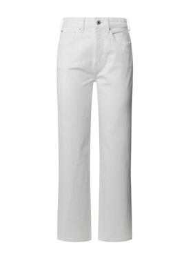 Jean Pepe Jeans Robyn blanc pour femme