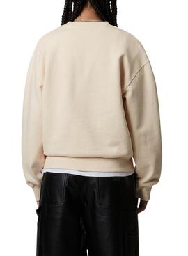 Sweat à capuche Carhartt Casey beige pour femme