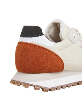 Chaussures Pepe Jeans Brit On Master beige pour homme
