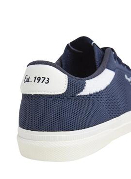 Chaussures Pepe Jeans Kenton Knit bleu marine pour homme