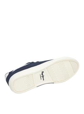 Chaussures Pepe Jeans Kenton Knit bleu marine pour homme