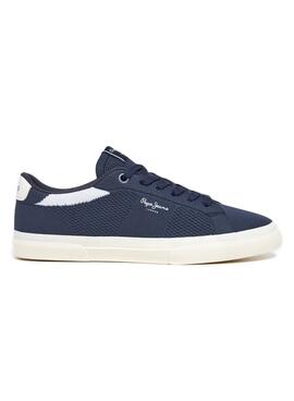 Chaussures Pepe Jeans Kenton Knit bleu marine pour homme