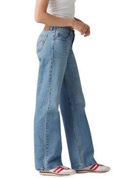 Jean Levi's Low Loose bleu pour femme