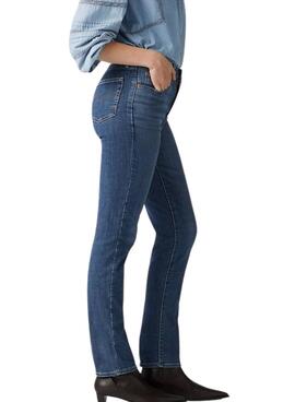 Jean Levi's 724 High-Rise Straight bleu pour femme