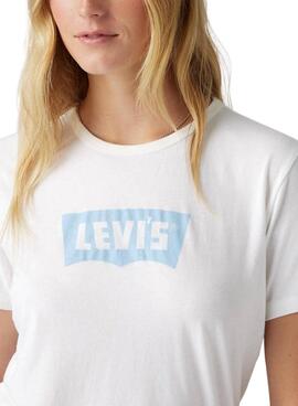 T-shirt Levi's Graphic Iconic Tee blanc pour femme