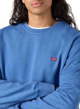 Sweat à capuche Levi's Original bleu pour homme.