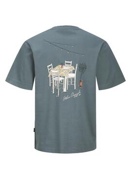 T-shirt Jack and Jones Islington gris pour homme