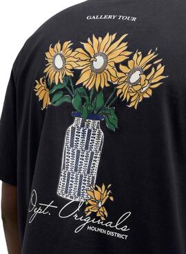 T-shirt Jack and Jones Islington noir pour homme