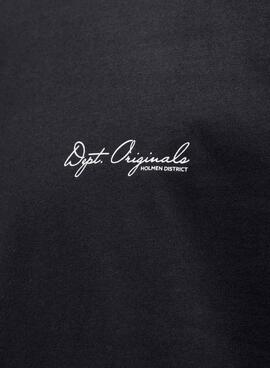 T-shirt Jack and Jones Islington noir pour homme